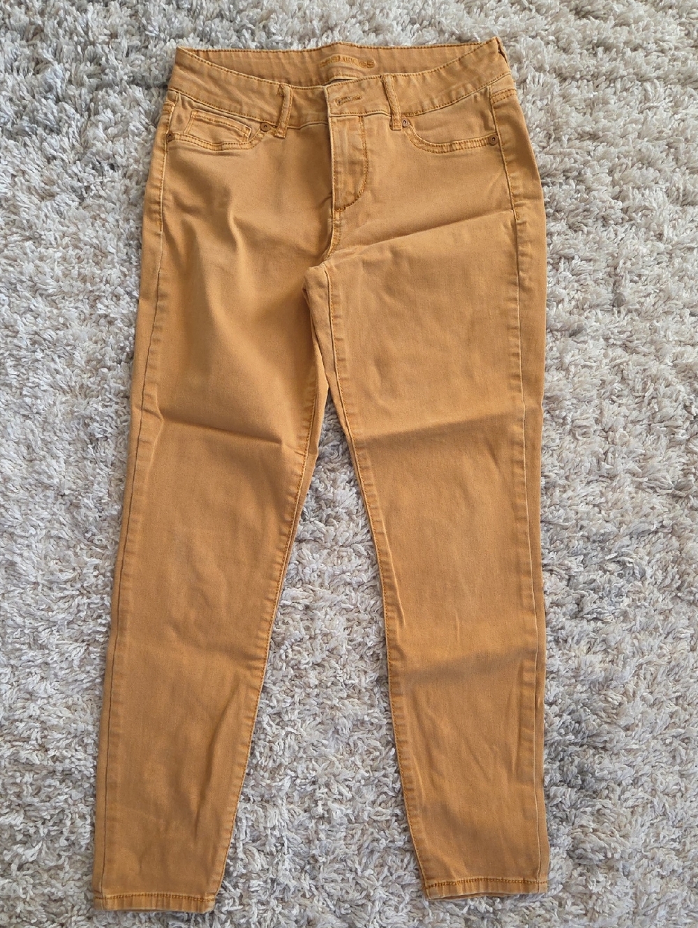 Maurices Golden Mustard Skinny Jeans